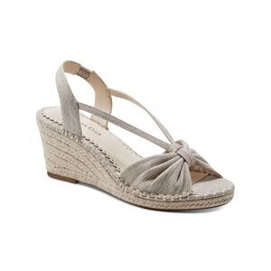 CHARTER CLUB Womens Beige Thread Slingback Kika Almond Wedge Shoes 8.5 M